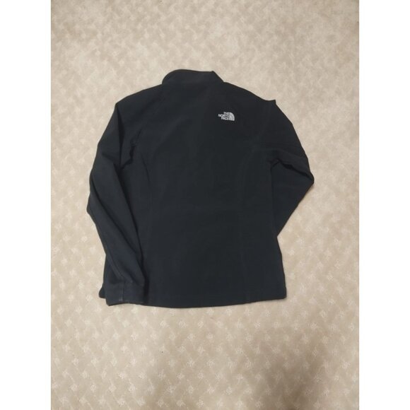 The North Face Women's M Windwall Softshell Jacket Black Fleece Lined Zip - Picture 2 of 4